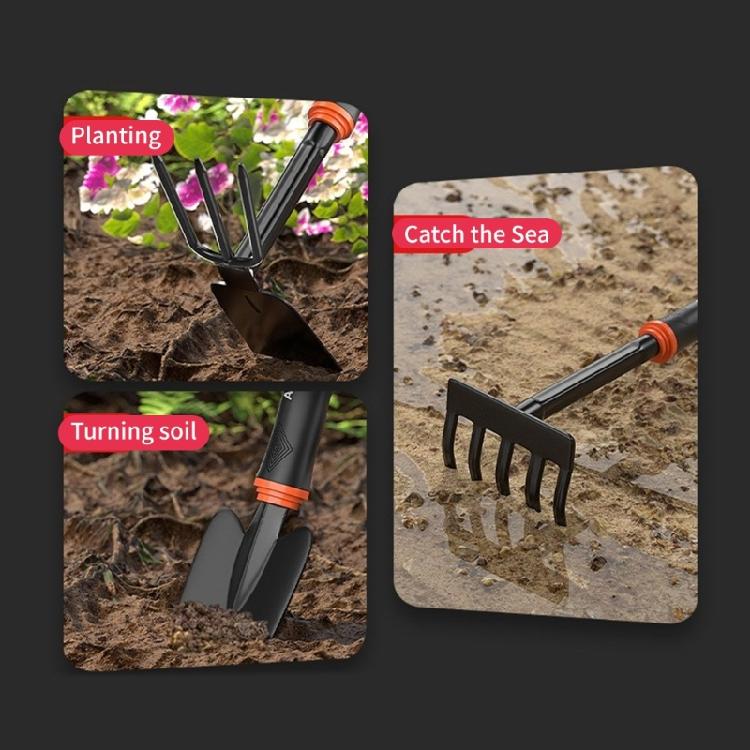 Multifunction Gardening Shovel Kit Weather Resistant Carbon Steel Perfect For Outdoor Yard Maintenance Work
