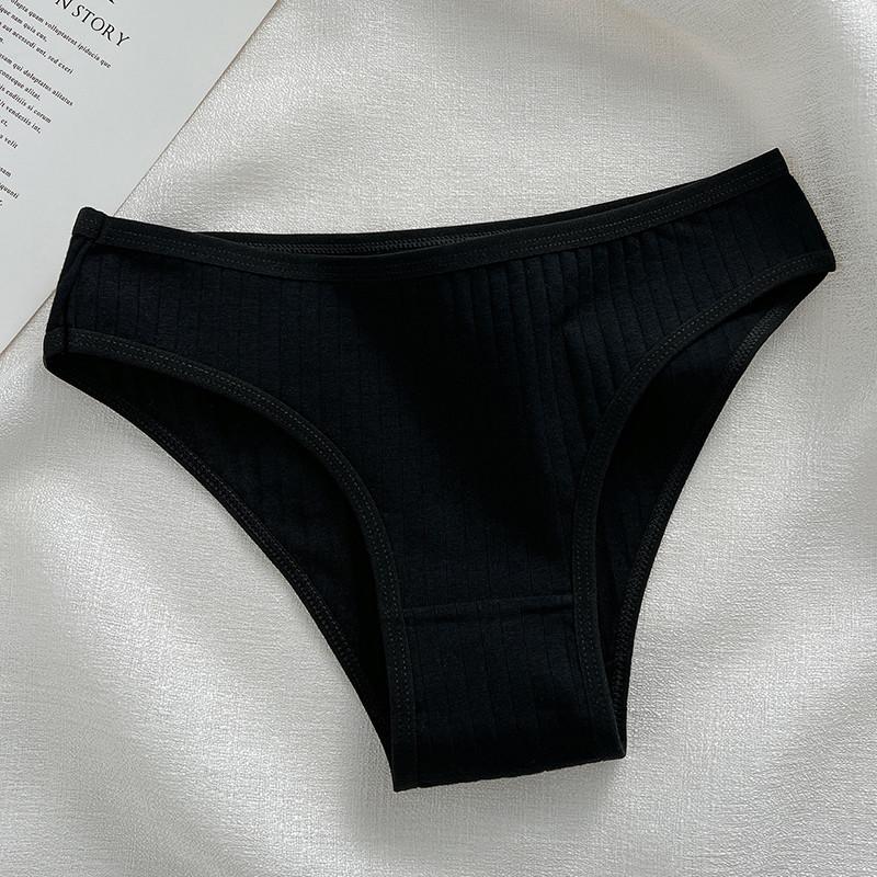 FINETOO bomullstruser for kvinner Truser dame M-XL underbukser Ensfarget undertøy jente mote intimer