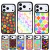 Hippie Daisy Tie-dye Flower Phone Case for iPhone 17 16 15 14 13 Pro Max Back Cover for 12 11 Pro Coque
