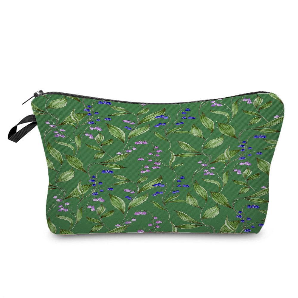 Damen Blumenmuster Kosmetiktasche Toilettenartikel Organizer Reise Aufbewahrungskoffer 6680