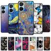 Para ZTE Blade V40 Design Capa de Silicone Macio TPU Capas de Telefone para ZTE Blade V40 Design À Prova de Choque Animais Capa Protetora Preta