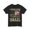 Estoy con Israel Estoy por la Paz Nosotros el Pueblo Bandera Israelí Camiseta Unisex 100% Algodón Camisetas para Hombre Top