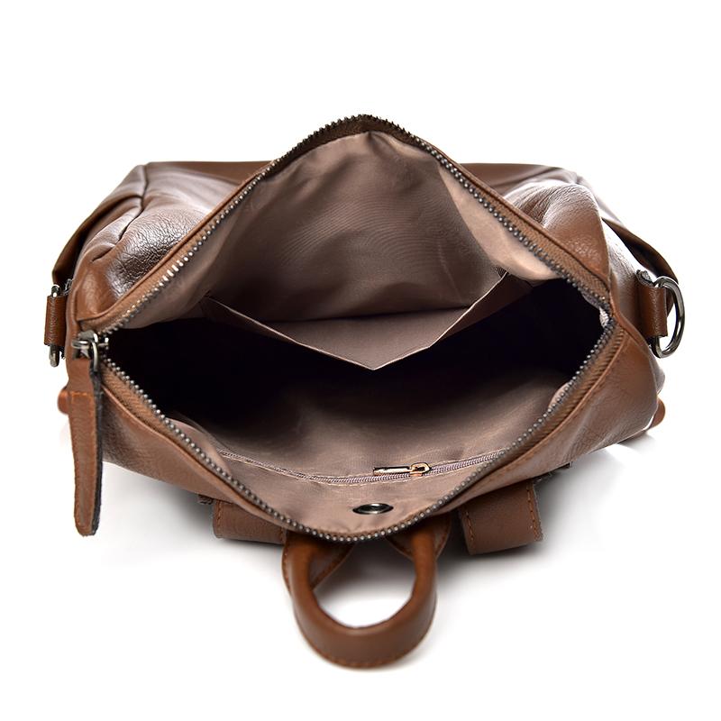 Multifunctional Women Leather Backpacks Casual Backpack For Teenager Girls School Chest Bag Travel Bagpack Ladies Back Pack