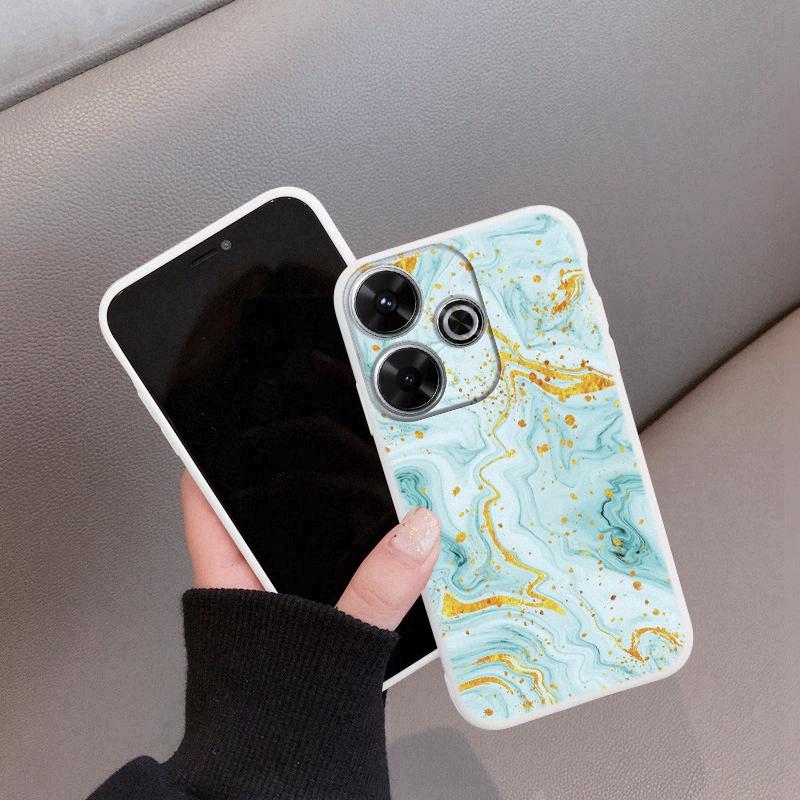 Márvány puha szilikon tok Xiaomi Redmi Note 13 Pro 13C 14T 15 Poco C65 Samsung A55 A35 M34 M35 S24 FE S25 Huawei Honor 200 iPhone ütésálló burkolathoz
