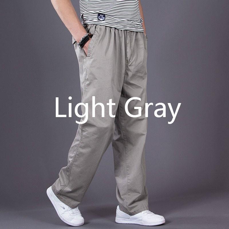 Men Cotton Cargo Al Pants   Trousers Long Loose Casual Outdoor