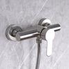 Stainless Steel Shower Faucet, Wall Mounted Hot Cold Water Mixer Tap for Bathroom Shower Head & Handheld Sprayer