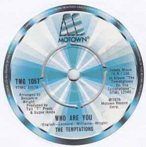 7inch Record TEMPTATIONS - Who Are You TMG1057 Motown 1976 UK Soul/Funk Used