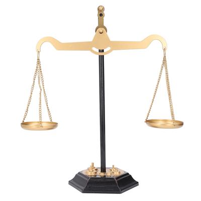 Balance Scale Decor Stress Relief Retro Desktop Iron Scales of Justice Ornament for Home Decor