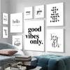 Live Love Laugh Inspiring Quotes Wall Art Black White Wall Poster Prints Canvas Painting For Living Room Modern Home Decor