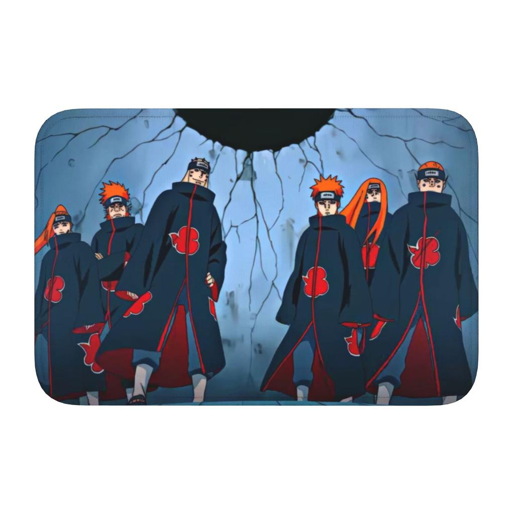 Custom Anime N-Narutoes Doormat Non-Slip Entrance Welcome Kitchen Bathroom Floor Door Mat  Toilet Living Room Carpet Rug