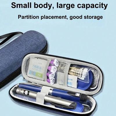 Insulated Portable Insulin Cooler Bag - Friendly Cold Ice Pack Physical Cooler Box Lightweight Simple Zipper Tote Bag Suitcase,