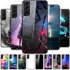 Coques de téléphone en verre trempé pour Samsung Galaxy S21 FE S20 S22 Plus Ultra 5G S 21 22 23 24 S23 S24 S24FE Coque Arrière Rigide en PC
