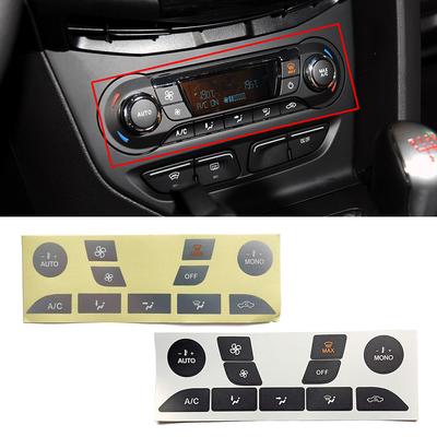 Für Ford Focus 1999 2005 2010 2013 Auto Klimaanlage Klima AC Schalter Taste Reparatur Aufkleber Aufkleber Fix Verblasst Hässliche anti