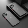 Shockproof Thin Matte Case For iPhone 15 16 13 12 11 14 Pro Max Plus Mini XR XS X Silicone Bumper Clear Hard Cover Capa Funda