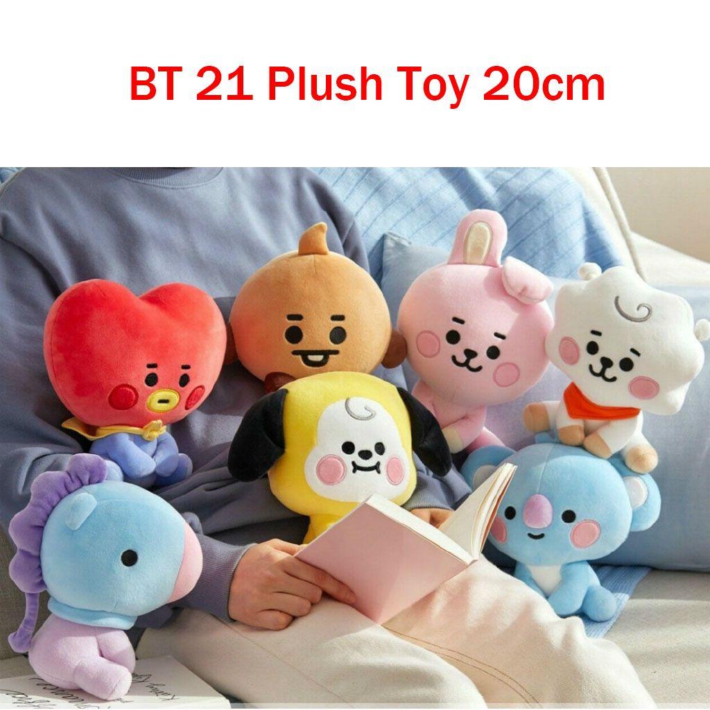 Imádnivaló Kpop Bts Bt21 Ülő Plüss Játék Gyűjtemény Tata, Cooky, Chimmy, Koya, Shooky, Mang Karakterekkel
