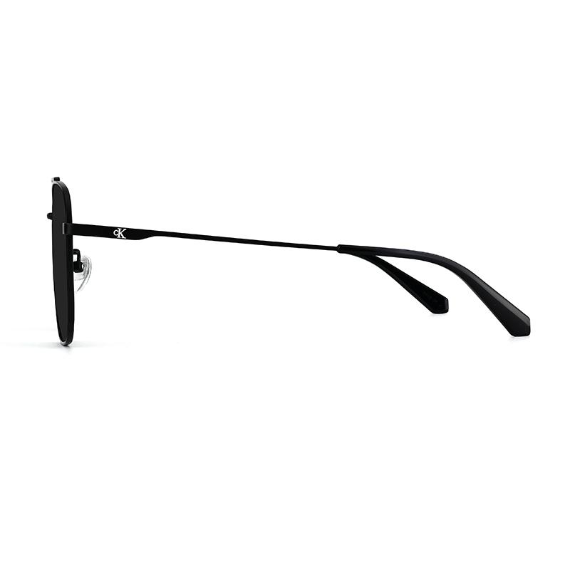 Calvin Klein Polarized Double Beam Aviator Style Driving Sunglasses Unisex Sunglasses Metallic Irregular-Shape CKJ26219SPLB