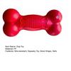 Squeaky Bone Dog Toy Bite-Resistant Interactive Chew Toy Textured Teeth Cleaning Toy for Large Medium Small Dogs Puppy