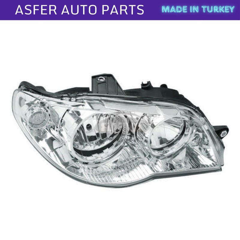 Headlight right side in chrome frame, electric for Fiat Albea 2002-2012 OEM 51754471