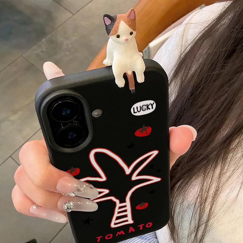 3D Phone Case for iPhone 11 13 17 Pro Max 17 Air Case iPhone 13 15 16 Pro Max 12 14 Pro Max 14 15 Plus Cute 3D Kitten Cartoon Leather