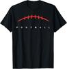 American Football Lines Cool Sports Player Men Women Kids T-Shirt Unisex T-Shirt