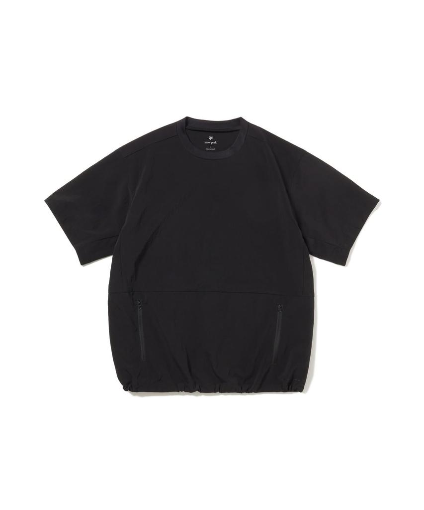 Snow Peak Breathable Quick Dry T-Shirt CS-26SU015, Men's/Women's, BLACK, L