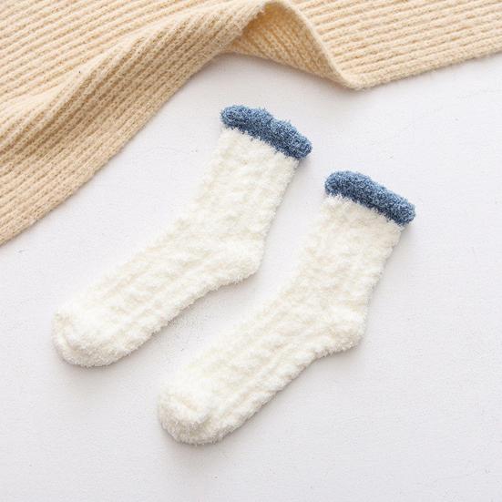 Damen Flauschige Socken Winter Weiche Warme Hausschuhe Gemütliche Fleecegefütterte Hausbodensocken Verdickte Thermische Schlafsocken