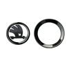 LKPP1 2026 Hot For SKODA 46MM Car Steering Wheel Logo Emblem Sticker for Skoda Rapid Fabia Octavia Superb Laura VRS Yeti Kodiaq Karoq