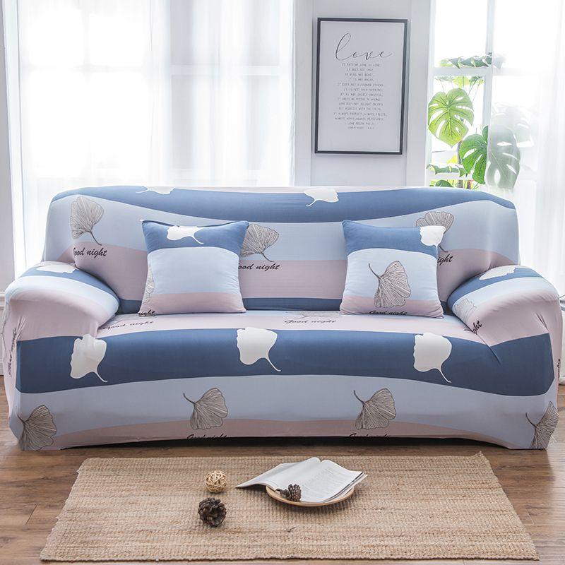 Flower Printed Sofa Cover Slipcover Soft And Elastic Anti-skid Stretch Couch Cover Available In Multiple Sizes