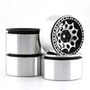 Aluminum Alloy Wheel Rim Beadlock Wheel Rims Hub 4pcs 2.2inch 65*35mm  Replacement for TRAX4 SCX10