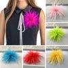 Unisex Brooch Faux Ostrich Soft Hat Anti-slip Lightweight Garment Feather Bag Decoration Wedding Party