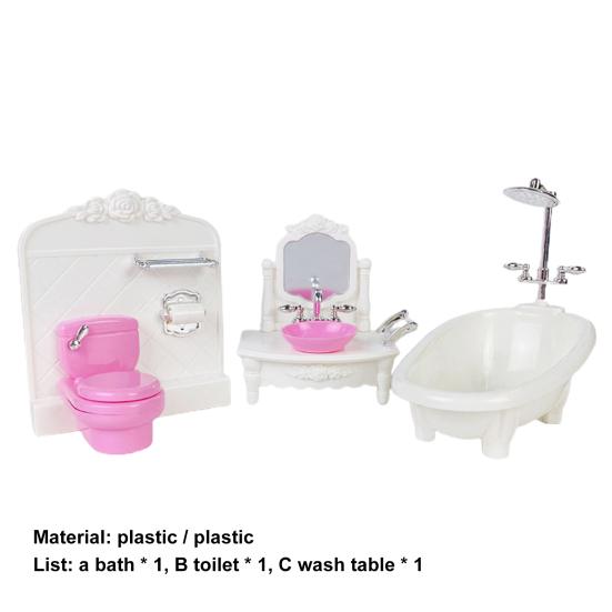 Αντιπαραμορφωμένοι νεροχύτες Pretend Play Toy Ingenious Creative Vivid Dollhouse Sinks