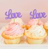 Darling Souvenir| Love Cupcake Toppers| Wedding Party Dessert Decorations - Pack Of