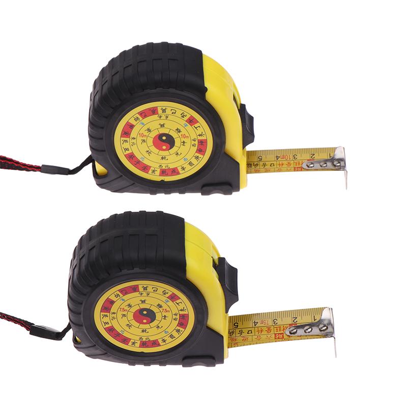 Regla de medición para carpintería (5 m, 7,5 m y 10 m), cinta métrica Luban Feng Shui con autobloqueo, regla métrica imperial Ding Lan