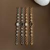 Middeleeuwse Chinese Stijl Retro Parel Armband Horloge Niche Ontwerp Hoge Kwaliteit Licht Luxe Verfijnd Quartz Horloge