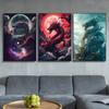 Fantasy Orientalny Smok W Chmurach Wydruki Plakat Malarstwo na Płótnie Nowoczesne Obrazy na Ścianę Do Salonu Sypialni Dekoracja Domu