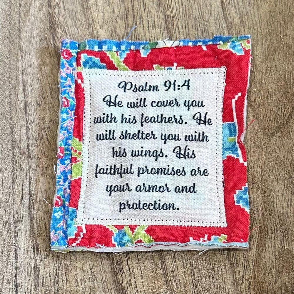 Prayer Gifts Prayer Quilt with Cross Inside Handmade Sew Quilt Creative Christmas Gifts
