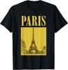 Vintage Paris Eiffel Tower Illustration Retro Travel T-Shirt