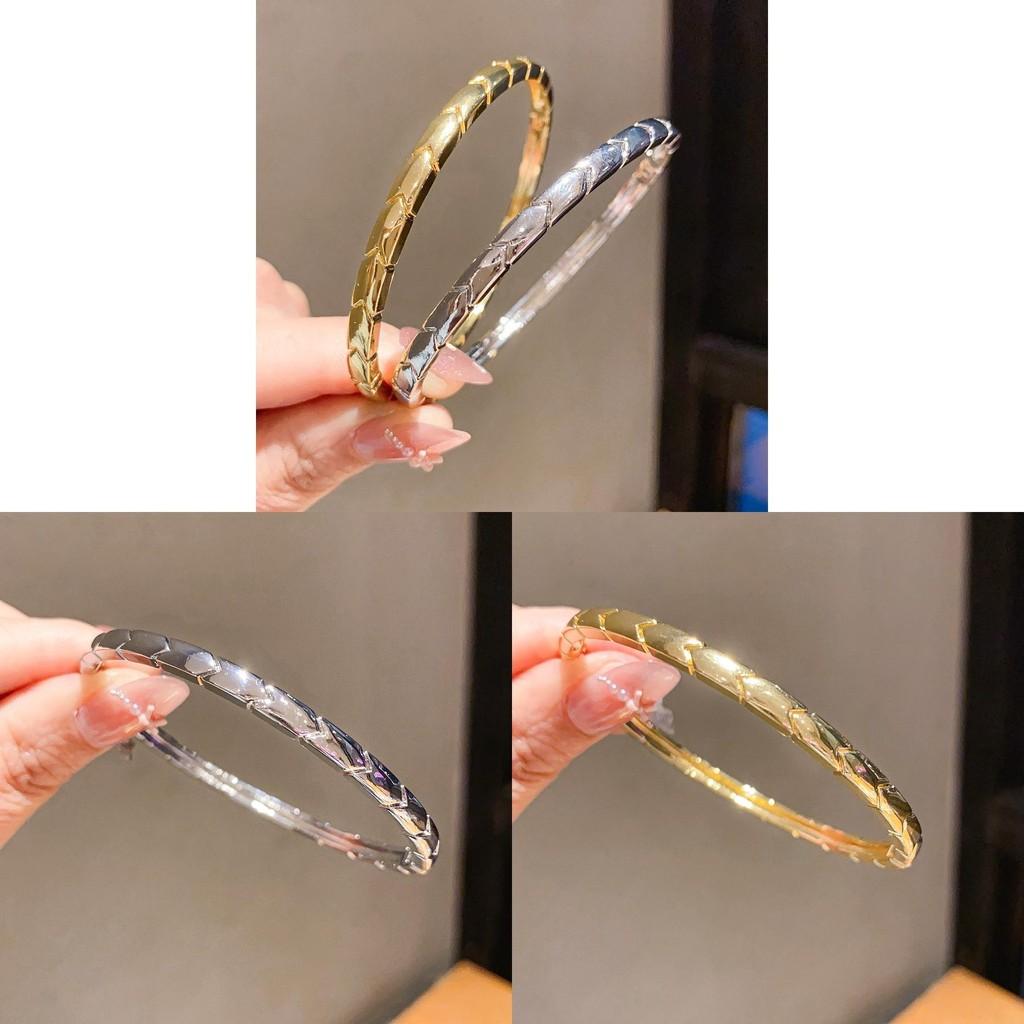 Minimalist Gold Plated Arrow Pattern Bracelet For Women Fashion Jewelry Accessory