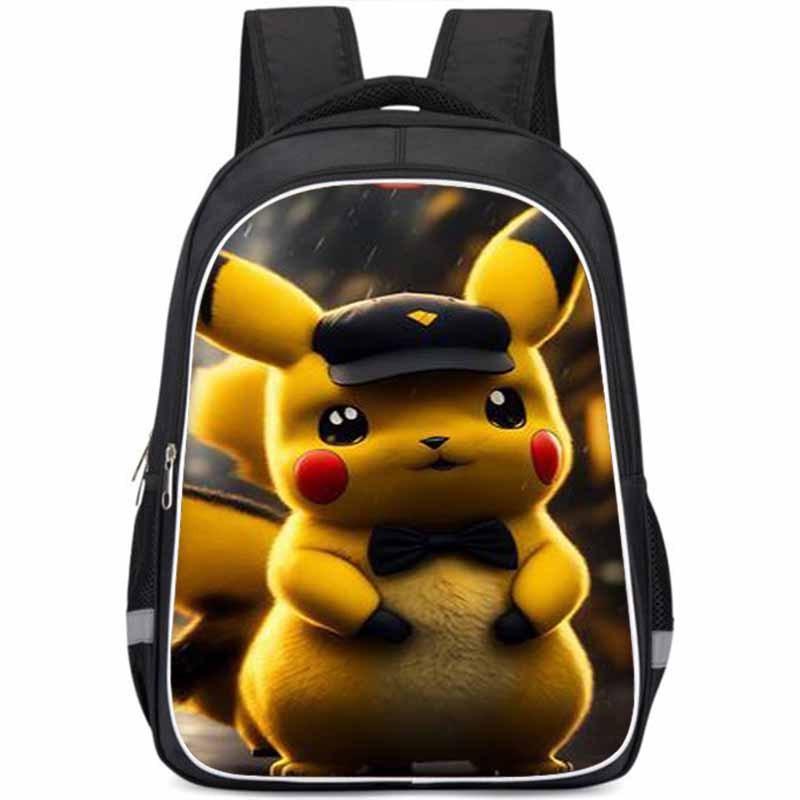Zaino per Bambini Pikachu Grande Capacità Leggero 3D in Tessuto Oxford Per la Scuola