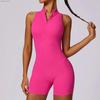 Fitness Jumpsuit For Women With Beautiful Back Zipper Tight Yoga Suit