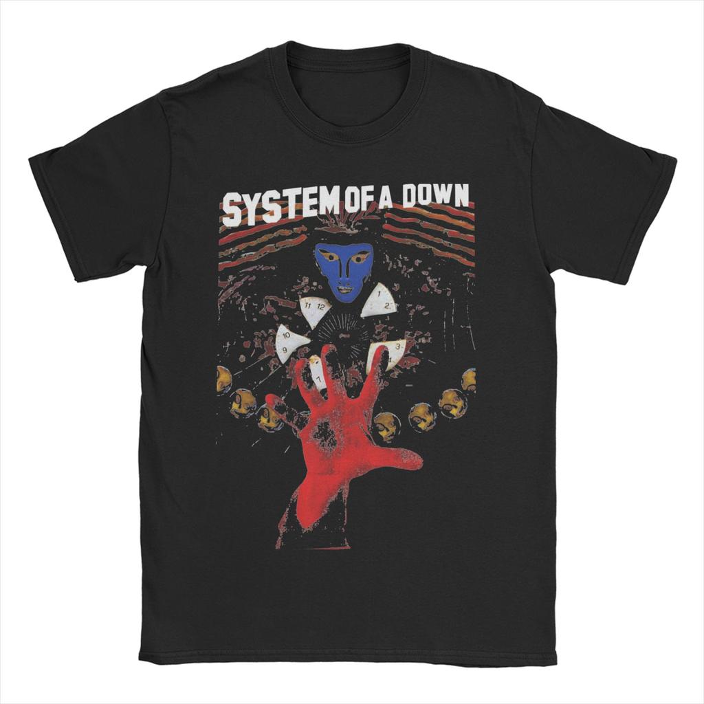 Rock  Heavy Metal Band for Men Women T Shirt SYSTEM OF A DOWN  SOAD Tees Short Sleeve Crew Neck TShirt Cotton Plus Size Tops