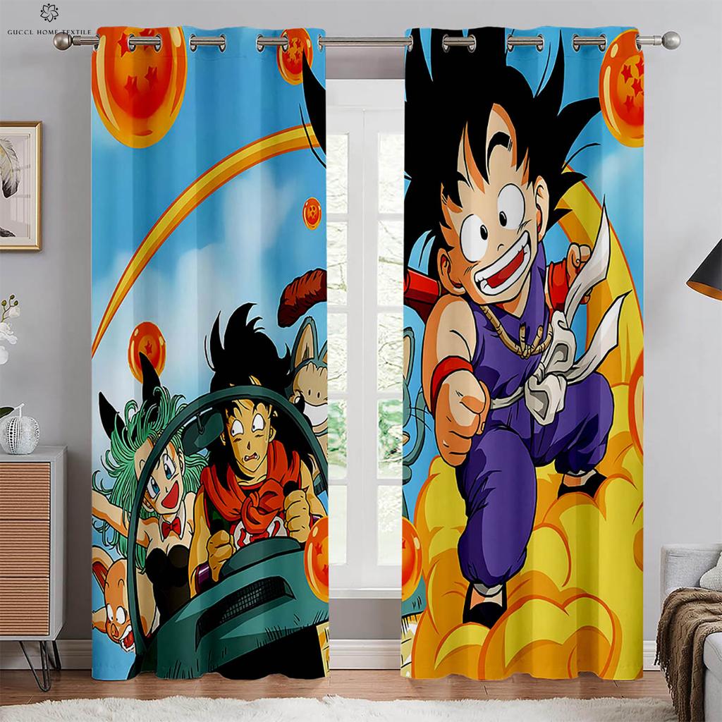 Horkokrevné anime tištěné závěsy do dětského pokoje, ložnice, obývacího pokoje, na koleje, dekorativní závěsy, bytový textil