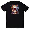 Schattige Grappige Dierengezichten 100% Katoen T-shirt Heren Dames T-shirts Top-