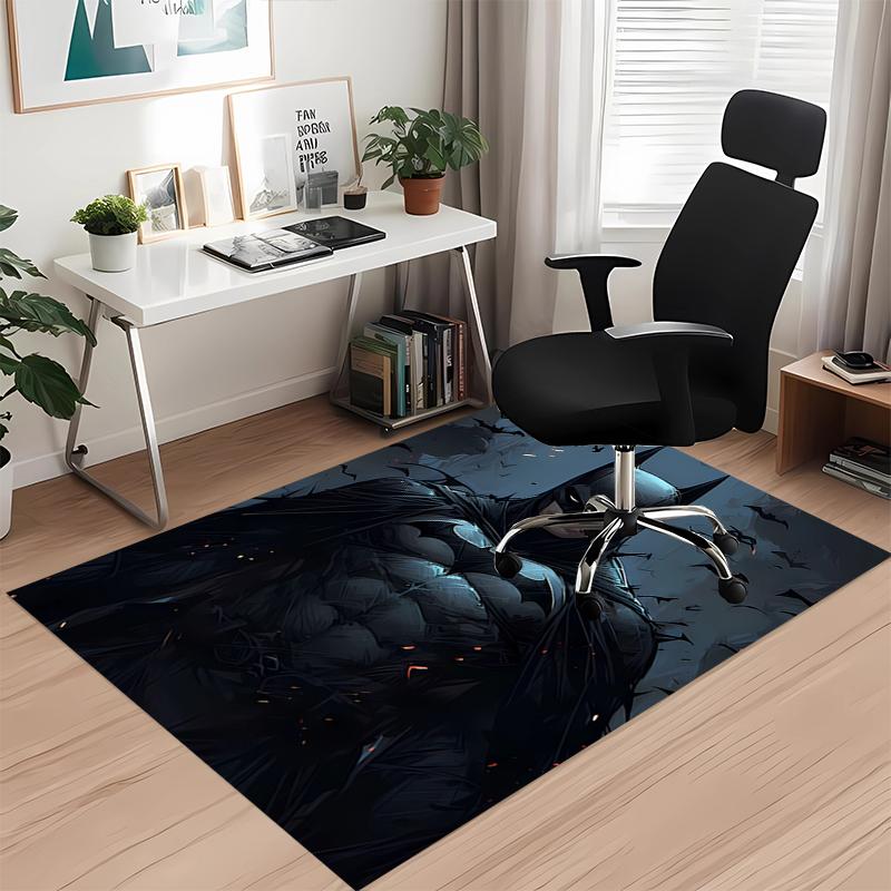 Batman Printed Carpet, for Office Chair Living Room Bedroom Kitchen Room Decor Gifts.