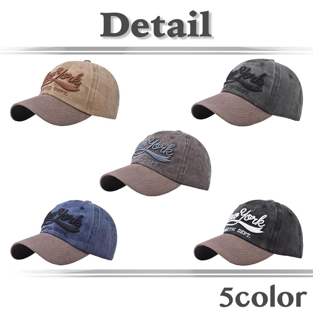 Baseball CZA464 [White Fang] Hat, Cap, Cap, Embroidered, Sports, Stylish, Casual, Breathable, Men's, Women's, (Coffee)