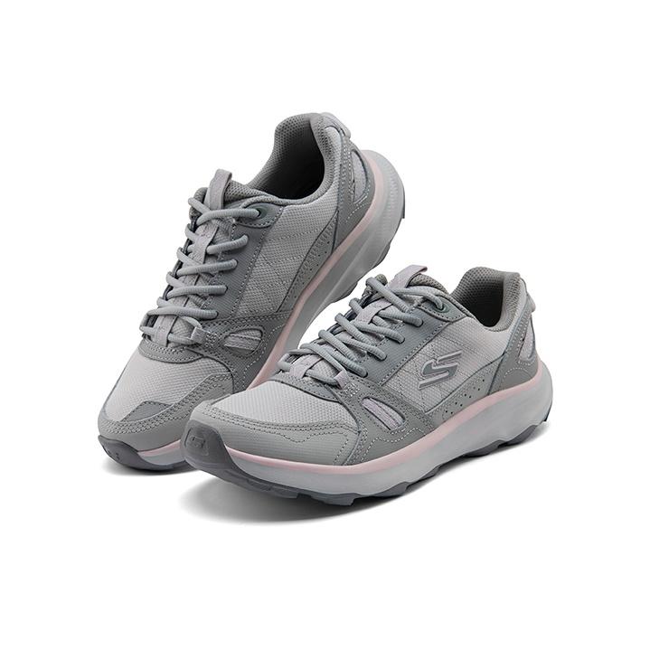 Skechers Ridge Oak Fashion Versatile Comfortable Low-Top Lifestyle Casual Shoes Women Sneaker Gray 180233-GYPK