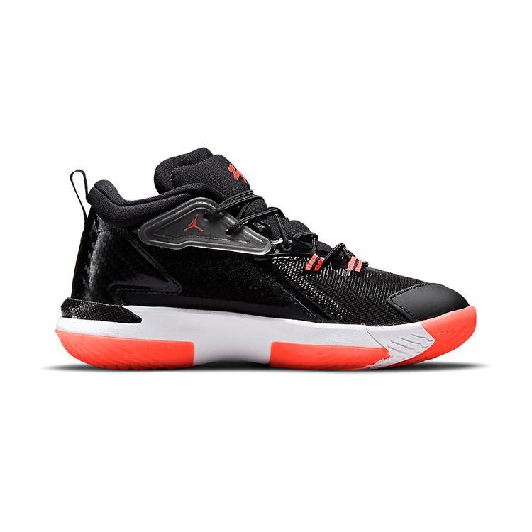 Air Jordan Zion 1 PS Bloodline Kids Sneakers Black White Bright-Crimson DC2024-006