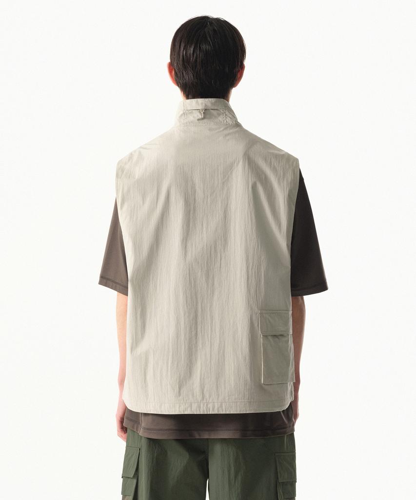 Musinsa Standard [City Leisure] Cn Multi-Pocket Vest [Dusty Cream]