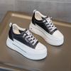 Women's Shoes Small New Thick-soled Inner Height Increase Casual Slope Heel Low-top Soft Belt Versatile Shoes