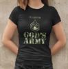Believe Jesus Is King Christ Soldier Army God Ladies T-Shirt Mens Womens Tees Top Tailored Cotton
